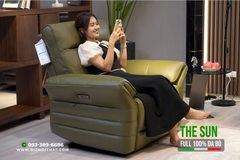 Sofa Thông Minh THE SUN Full 100% da thật - Ghế Sofa chỉnh điện Nhập Khẩu nguyên chiếc từ Malaysia