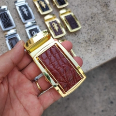 Mặt Khóa cho dây thắt lưng da cá sấu thật chuẩn 3.5cm [NHIỀU MÀU] Kim loại đúc nguyên khối không gỉ sét!