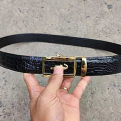 Thắt lưng Cá sấu Bông hông rất Mềm Và Bền TS111V (mặt vàng)