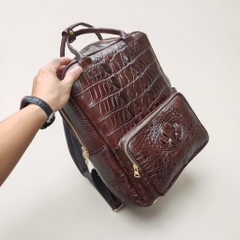 Balo cặp da cá sấu công sở cao cấp Ovenis