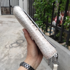Ví dài cầm tay 2 khuôn size 22*12 cm [CÁ SẤU BẠCH TẠNG KHOANG ĐẸP ĐỘC]
