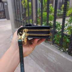 Ví dài cầm tay [DA BỤNG CÁ SẤU XANH RÊU RẤT BỀN] Size lớn 2 khuôn đựng nhiều đồ!