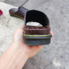Dép quai ngang bản bự. Gai lưng cá sấu siêu đẹp. Đế cao 4cm!