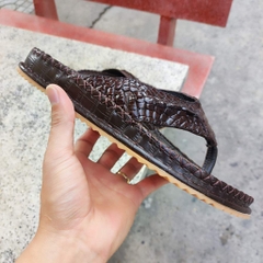 [DÉP KẸP ĐẾ CAO] Da cá sấu trơn mềm dễ mang!