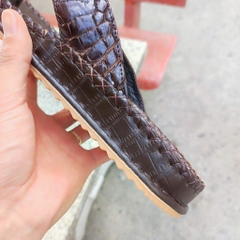 [DÉP KẸP ĐẾ CAO] Da cá sấu trơn mềm dễ mang!
