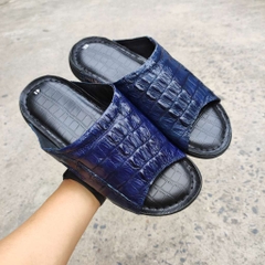 Dép quai ngang Vây đuôi cá sấu Xanh navy không đụng hàng!