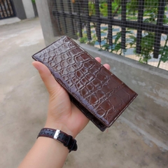 Ví gập 2 phiên bản ĐẶC BIỆT Full da cá sấu trong ngoài!