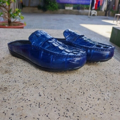 Giày sục nam Vây đuôi cá sấu Navy. Thiết kế đơn giản thanh lịch!