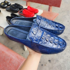 Giày sục nam Vây đuôi cá sấu Navy. Thiết kế đơn giản thanh lịch!
