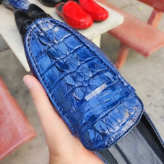 Giày sục nam Vây đuôi cá sấu Navy. Thiết kế đơn giản thanh lịch!