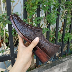 Giày Da Cá Sấu. Phiên Bản Giày Tây Không Buộc Dây Cao Cấp GT8N
