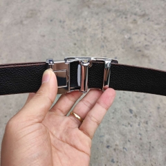 Dây nịt nam gai lưng cá sấu LIỀN NGUYÊN CON N24N1 (Mặt trắng)
