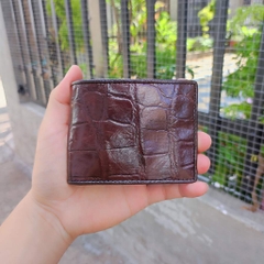 Ví cá sấu MINI 2 mặt da bụng mềm và bền. Size 10.5*8.5 cm gọn nhẹ
