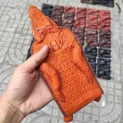 [MÀU VÀNG ĐẶC BIỆT...] Ví Cá Sấu Nguyên Con Có Đầu Và Chân Tay!