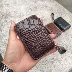Ví đựng thẻ (card) mini Da cá sấu thật Cao cấp cho nam nữ!
