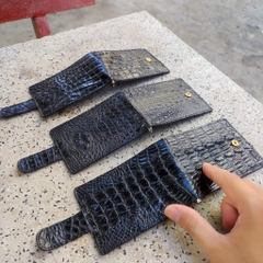 Ví KẸP TIỀN size nhỏ 8.5*11.5 cm. Gai lưng cá sấu rất đẹp!