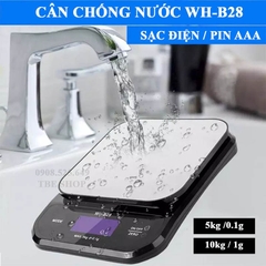 Cân Điện Tử WH B28 10kg 1g & 5kg 0.1g Tính Năng Chống Nước & Sạc Điện Độ Chính Xác Cao bảo hành 1 năm