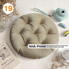 ĐỆM TRÒN VẢI NHUNG 40CM - HÌNH 19