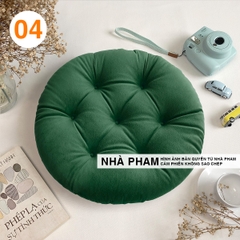 ĐỆM TRÒN VẢI NHUNG 45CM - HÌNH 04