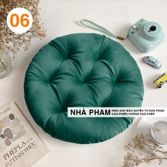 ĐỆM TRÒN VẢI NHUNG 45CM - HÌNH 06