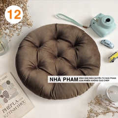 ĐỆM TRÒN VẢI NHUNG 50CM - HÌNH 12