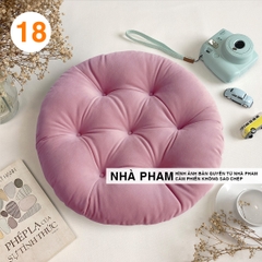 ĐỆM TRÒN VẢI NHUNG 50CM - HÌNH 18