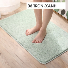 THẢM CHÙI CHÂN - H06 TRƠN MÀU XANH