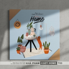 TRANH CANVAS COZY HOME - 30X30CM - TRANH 03