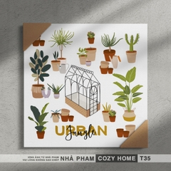 TRANH CANVAS COZY HOME - 30X30CM - TRANH 35