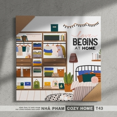 TRANH CANVAS COZY HOME - 30X30CM - TRANH 43