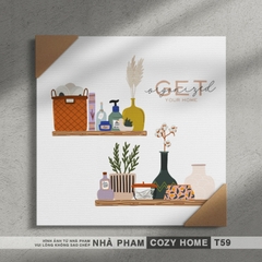 TRANH CANVAS COZY HOME - 30X30CM - TRANH 59