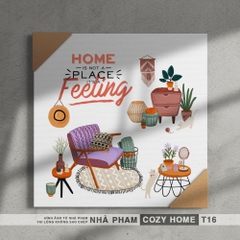TRANH CANVAS COZY HOME - 40X40CM - TRANH 16