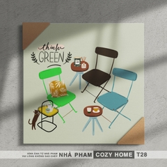 TRANH CANVAS COZY HOME - 40X40CM - TRANH 28