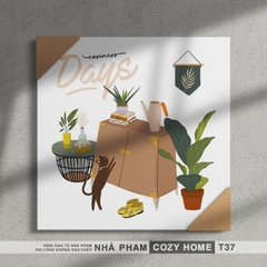 TRANH CANVAS COZY HOME - 40X40CM - TRANH 37