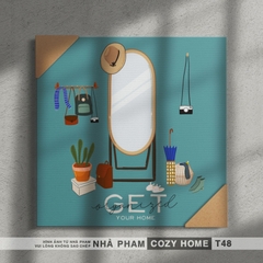 TRANH CANVAS COZY HOME - 40X40CM - TRANH 48