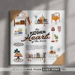 TRANH CANVAS COZY HOME - 40X40CM - TRANH 51