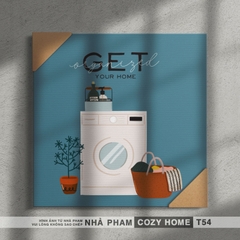 TRANH CANVAS COZY HOME - 40X40CM - TRANH 54