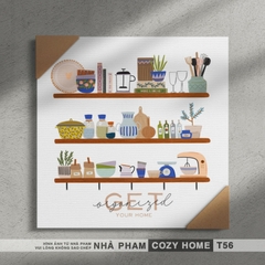 TRANH CANVAS COZY HOME - 40X40CM - TRANH 56
