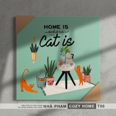 TRANH CANVAS COZY HOME - 40X40CM - TRANH 06