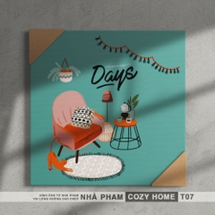 TRANH CANVAS COZY HOME - 40X40CM - TRANH 07