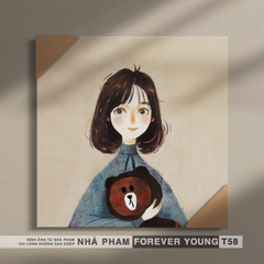 TRANH CANVAS FOREVER YOUNG - 30X30CM - HÌNH 58