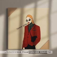 TRANH CANVAS FOREVER YOUNG - 40X40CM - HÌNH 01
