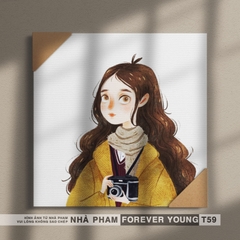 TRANH CANVAS FOREVER YOUNG - 40X40CM - HÌNH 59