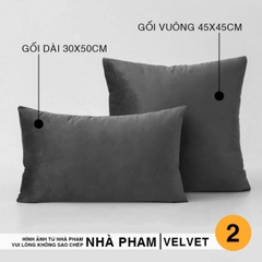 VỎ GỐI VUÔNG SOFA VELVET - HÌNH 02
