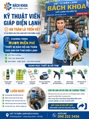 AN TOÀN LAO ĐỘNG LÀ TRÊN HẾT - VÌ SỰ BÌNH AN CỦA ANH EM THỢ ĐIỆN LẠNH