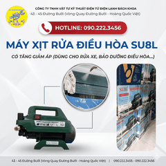 MÁY XỊT RỬA VỆ SINH ĐIỀU HÒA SU8L CÓ TĂNG GIẢM ÁP