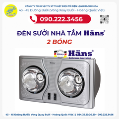 Đèn sưởi Hans 2 bóng treo tường