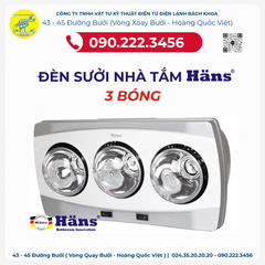 Đèn sưởi Hans 3 bóng treo tường