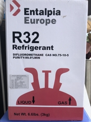 Bình gas lạnh R32 Entalpia Europe 3kg giá : 450k/bình