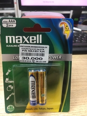 Pin AA / Pin AAA Maxell Alkaline Vỉ 2 Viên Chính Hãng
